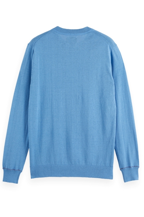 Scotch & Soda linen-blend regular fit crewneck
